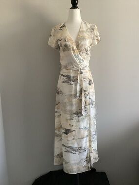 Aritzia Babaton Lexia Maxi Wrap Dress, Size XS